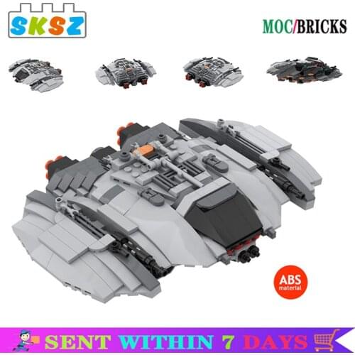 MOC Mini Battlestard Galactica Fighter Scale Cyloned Centurion Raider Battleship Space Movie Wars Building Blocks Brick Toy Gift