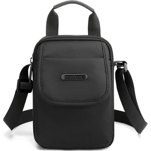 Retro Travel mens Shoulder Bag Flip Solid Color Casual Messenger OXford Fashion Zipper Multifunctional Male Crossbody Bag