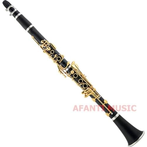 Afanti Music Falling Tune B / Synthetic Wood / Gold Finish Clarinet