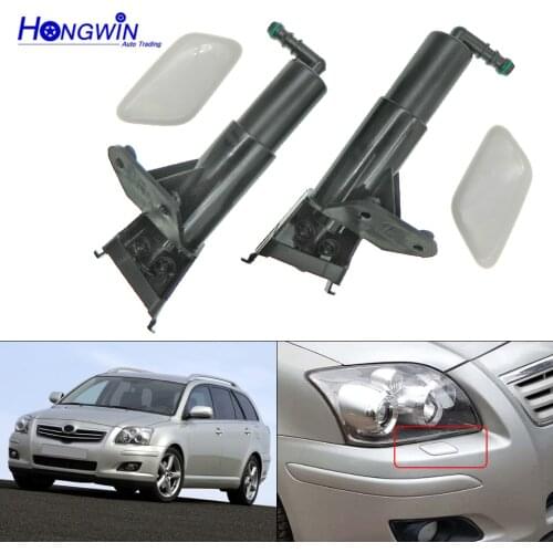 Headlight Washer Nozzle Headlamp Cleaning Spray Pump+ Cover Cap Lid For Toyota AVENSIS T25 2006 2007 2008 85208-05021