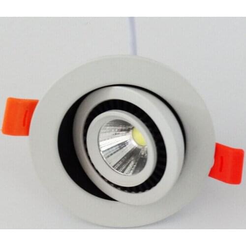 Wholesale COB 9W/12W Dimmable Led Ceiling Down light Recessed Led Downlight 360 degree rotation AC85-265V