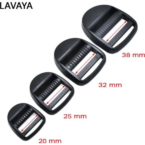 2pcs Plastic Ladder Lock Tri-Glides Slider Adjustable Buckles For Backpacks Straps shoes Bag Cat Dog Collar DIY Accessories