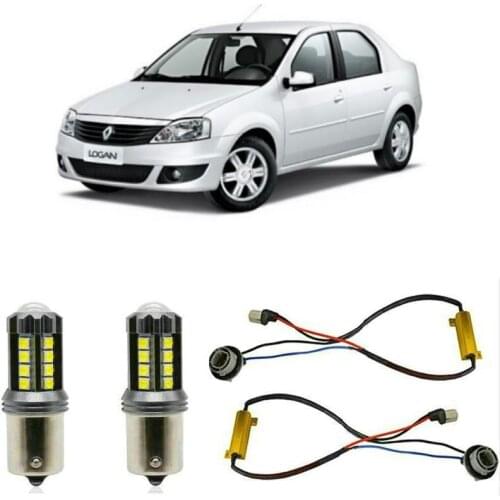 Fog lamps for RENAULT LOGAN 2 II Estate K8 Stop lamp Reverse Back up bulb Front Rear Turn Signal error free 2pc