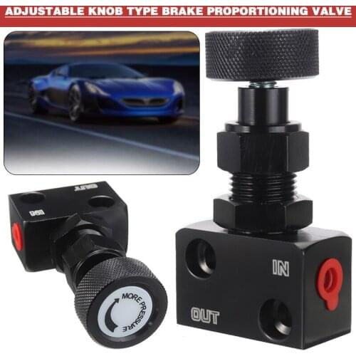Adjustable Knob Type Proportioning Valve For Car Motorcycle Prop Brake Proportion Valve Fit For Handbrake Turns Wet Weather