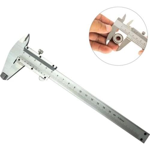 Stainless Steel Vernier Caliper Precision Measuring Tool for Inside Outside Depth Step Measurements 0-6