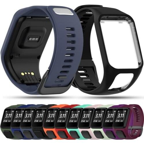 Silicone Replacement Wrist Watch Band Strap For TomTom Runer 2/3/2 Cardio/Spark 3 Sport Watch For TomTom 2 3 Series