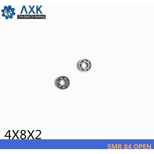 SMR84 Open Bearing 4*8*2 mm ( 10 PCS ) ABEC-1 Stainless Steel Ball Bearings