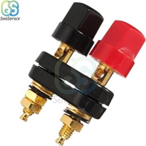 4mm Banana Plug Connecter Gold Plate Binding Post in Wire Connectors Terminal