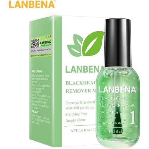 LANBENA Blackhead Removal Face Serum Aloe Deep Cleaning Purify Pores Smoothing Skin T Zone Care Essence Oil-control Shrink Pores