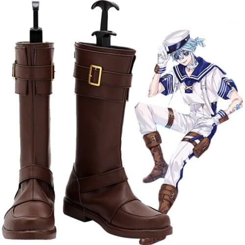 Identity V Luca Balsa Oceangoing Voyage Day Sailor Uniform Game Cosplay Shoes Boots Halloween Costume Props Custom Made