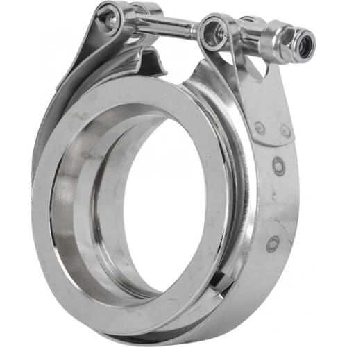 Stainless Steel V-Band Clamp with Flange for Auto Exhaust Pipe automobiles Firm reliable and very durable in use