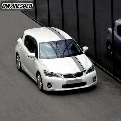 Vinyl Decals Sport Stripes For Lexus-CT200H F Sport 1 set Car Hood Roof Tail Decor Sticker Racing Styling Auto Body