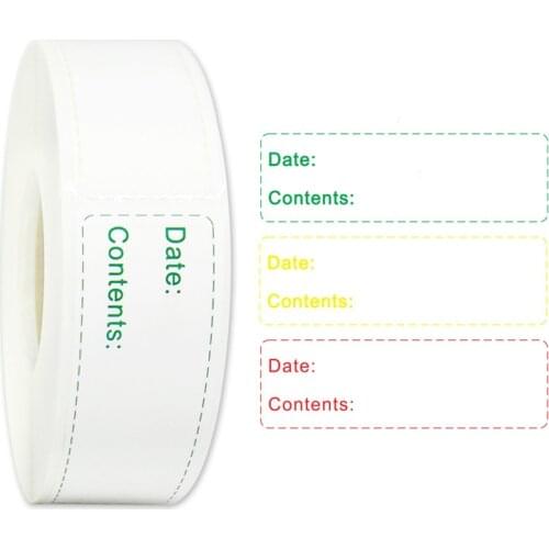 1 Inch* 3 Inch 150 Pcs/Roll High Quality Kitchen Sticker Refrigerator Freezer Food Storage Date Content Label