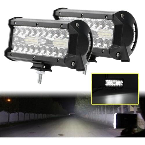 18W-144W Car LED Light Bar Offroad Spot Flood Combo Work Light LED Headlights Accessories for Truck Car SUV 4WD 4x4 Boat ATV