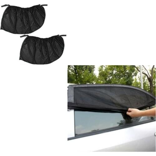 2Pcs Car-Styling Car Sun Shade Window Cover Sunshade Curtain Sunscreen UV Protection Shield Visor Mesh Dust Car Product