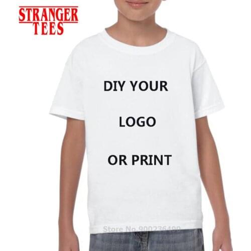 2020 Your OWN Design Brand Logo/Picture Custom kids DIY boys Cotton Customized Print T shirt short sleeve Casual Tshirt tops Tee