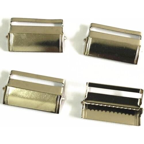 50pcs/LOT 35mm leg ratchet Adjuster hardware Metal Suspender Clips Supplies Adjustable Buckle Sewing DIY Accessory