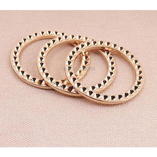 6pcs/lot gold color 47*37*5mm unique Design gold color O ring Bucklesfor bag belts garment accessories