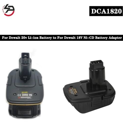 For Dewalt DCA1820 Battery Adapter 18V Tool - Convert Dewalt 20V Lithium Ion Battery for DC9096 DC9098 DE9096 18 Volt Battery