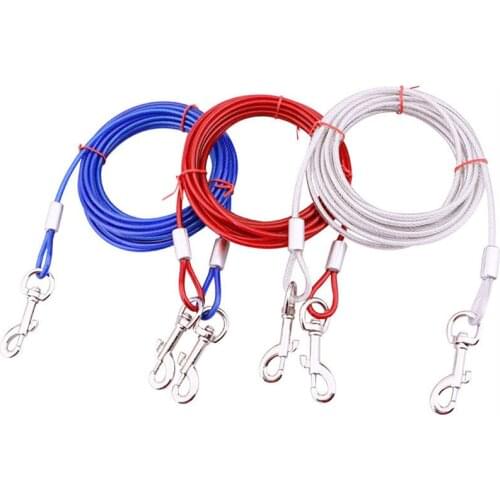 Large Dog Leash Double Leash for Two Dogs Nylon Free Dual Pet Dog Double Leash Coupler For Walking Training Running