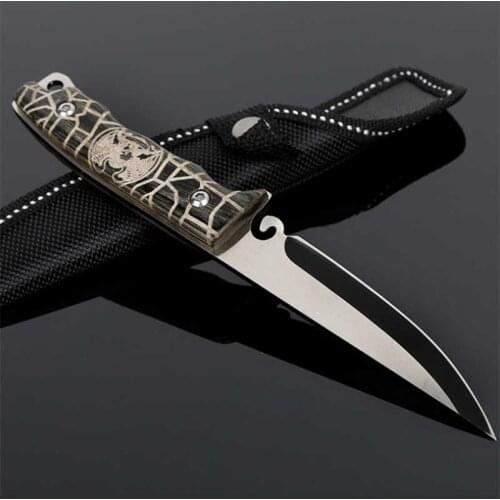 Cs go Outdoor tool high hardness sharp tactical knife straight knife wilderness survival outdoor camping hunting knife