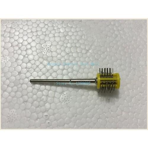 Jewellery making Mounted Matt Brush Yellow Color 0.2mm Wire Jewelry Polishing brush