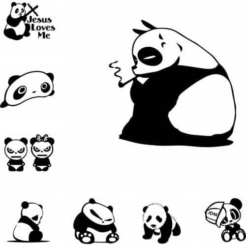 Hot Sale Panda Car Sticker Animals Car-styling For Auto Both Body Stickers Decal Wrap Vinyl Film Automobiles Cars Accessories
