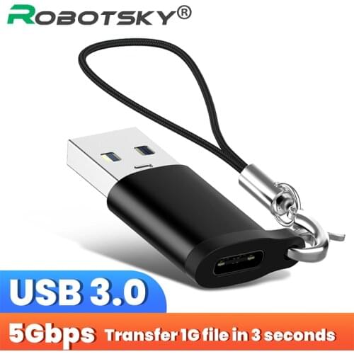 USB C OTG Adapter Type C Female to USB 3.0 Male Charge Data Transfer Converter Cable for Samsung Xiaomi Macbook Type-C otg Cable
