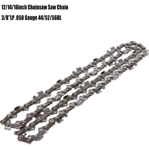 12inch/14inch/16inch Metal Chainsaw Saw Chain Blade 3/8''LP .050 Gauge 44/52/56DL Pole Wood Cutting