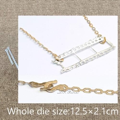 XLDesign Craft Metal Cutting Die cut dies 2Pcs chian decoration scrapbook Album Paper Card Craft Embossing die cuts