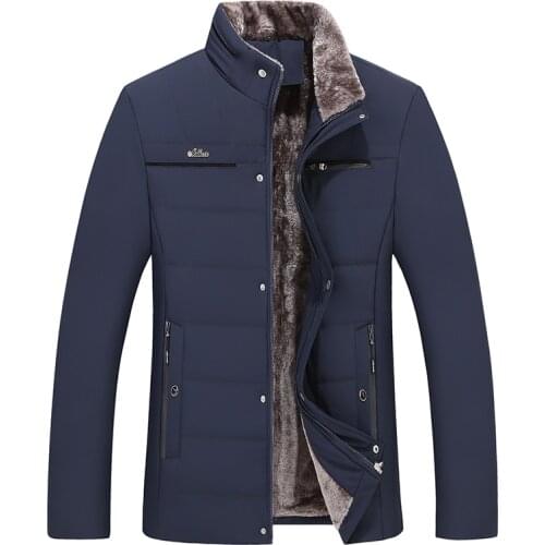HCXY 2020 Mens Winter Jacket Thick Warm Down Jacket for men Outerwear Zippers parkas