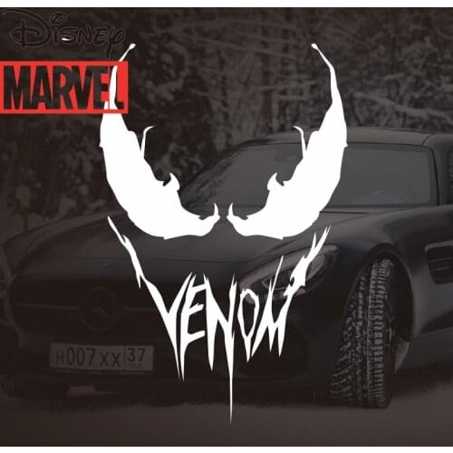 Disney Marvel Venom Car Sticker Personality Creative Car Body Sticker Motorcycle Electric Car Sticker Helmet