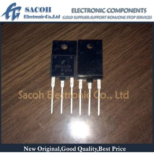 Free Shipping 10Pcs SGF80N60B G80N60B G80N60 G80N60UF TO-3PF 80A 600V Power IGBT transistor