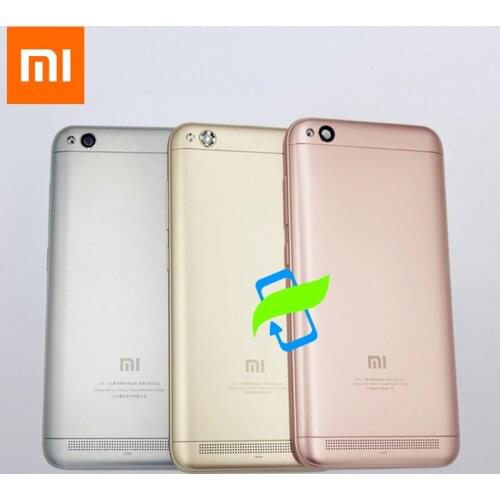 Original Battery Back Cover For Xiaomi Redmi 5A Redmi5A Back Housing Rear Door Case For Redmi 5A Power Volume Button+Camera Lens