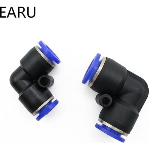 L Shaped Elbow 10mm 8mm 6mm 12mm 4mm OD Hose Tube One Touch Push in Air Pneumatic Connector Fittings Plastic Gas Quick Fitting