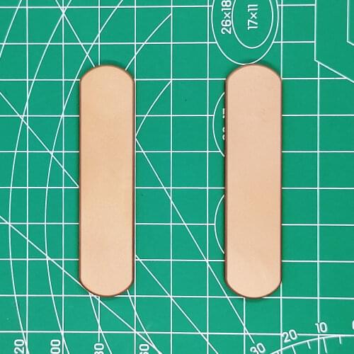 Custom Made Red Copper Scales for 65mm Wenger Swiss Army Knife Mod