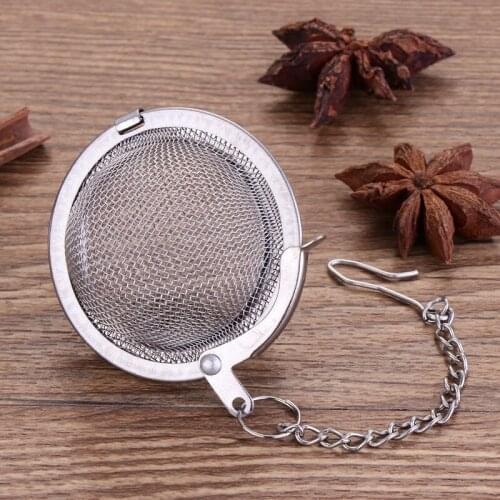 1PC Stainless Steel Tea Ball Strainer Tea Infuser Tea Filter Strainers Sphere Locking Spice Mesh Infuser tea diffuser