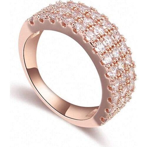 TRACYSWING Real Austrian Crystals Brand AAA Zirconia Micro Inlays Fashion Ring for women New Geometric Th-109998