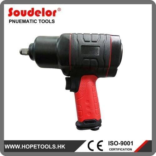 Ui-1306A Pneumatic Wrench 1/2 Composite High Torque Twin Hammer Air Impact Tool for Car