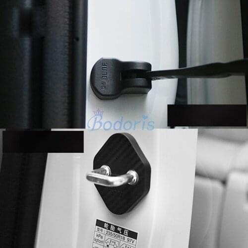 For Toyota C-HR CHR C HR 2016-2018 Carbon Fiber Waterproof Door Lock Protector Buckle Anti-Rust Rust Car Accessories