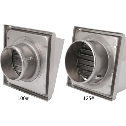 1 Pc Silver Wall Air Vent Grille Diffuser Ducting Ventilation Cover Extractor Outlet Louvres