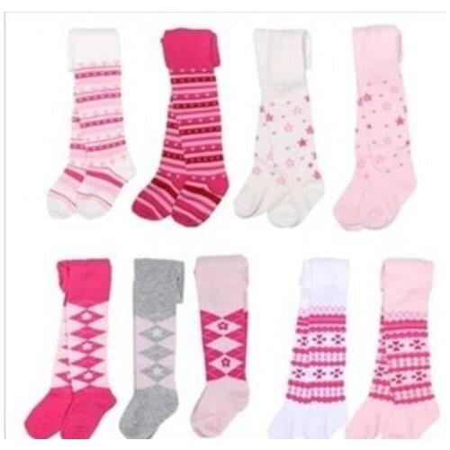 HOT Baby render pantyhose Pure cotton girl tights Baby girls and pantyhose 3PCS 1 to 2years old baby