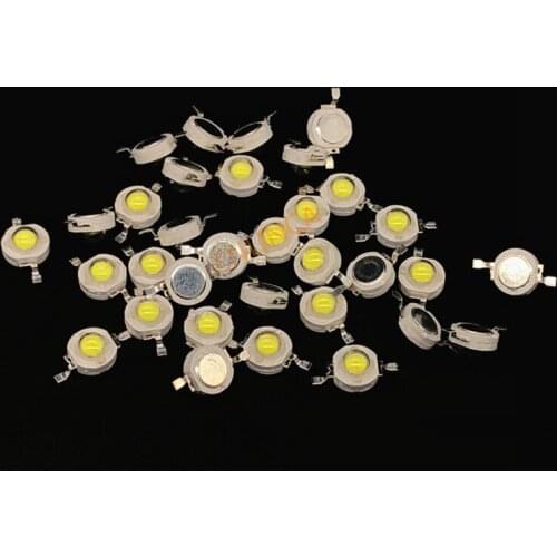 50pcs LED 3W White Diode High Power Beads Lampada 3Watt Light Emitting Diode Brightness Warm Cold White Diodes LED