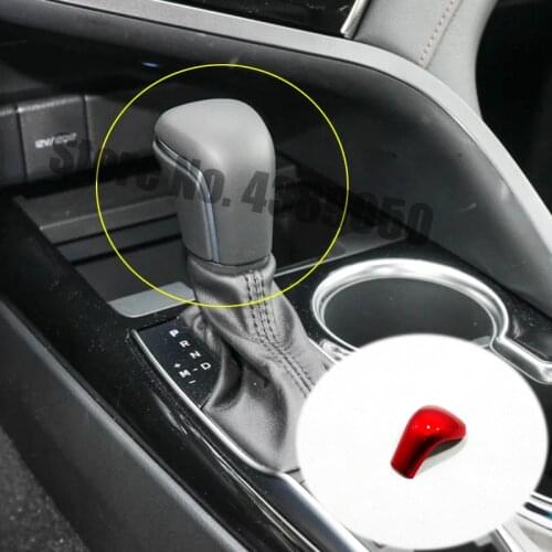 ABS Plastic For Toyota Yaris 2020 2021 Accessories Car gear shift lever knob handle cover trim Sticker Car styling 1pcs