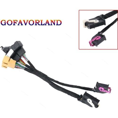 Car Install MQB PDC Parking OPS System Adapter Wire 3 To 2 Connector Cable Harness Fit For VW Golf Jetta Passat Touran