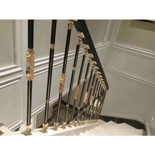BT-040 Stair handrail railing column villa duplex loft fence platform bay window balcony stainless steel simple guardrail