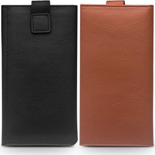 Qialino Full Grain Leather Pocket Cover for iPhone 11 Pro Max X XS Max XR Business Magnetic Card Slots Wallet Multifunction Case