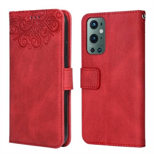 Flower Case Luxury Leather Case for OnePlus 9 Pro Flower Wallet Flip Phone Case for OnePlus9 Pro Case Card Slot Funda