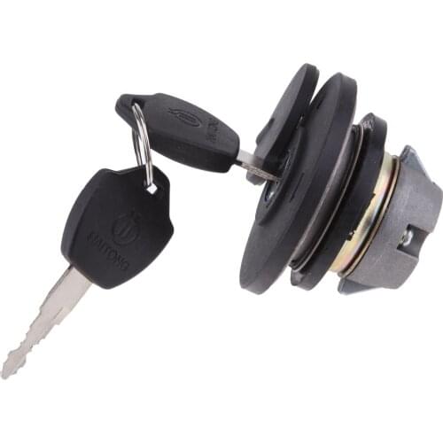 Black Motorbike Gas Cap Fuel Tank Cap with Keys for Roketa Cayman/V-moto Milano/Baja RT50