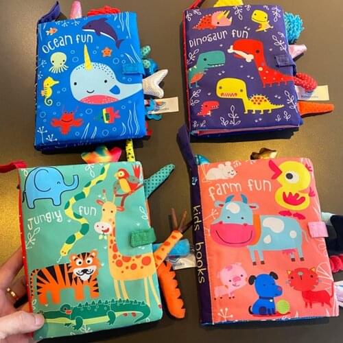 Baby Book Soft Cloth Books Toddler Newborn Early Learning Develop Cognize Reading Puzzle Book Toys Infant Quiet Book For Kids